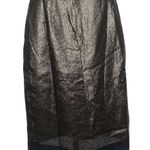 Tory Burch Black and Gold Pencil Skirt 12 EUC Photo 0