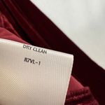 Eileen Fisher M Red Velvet Silk Top Goth Vampire Dark Sexy V-Neck Romantic Party Photo 8