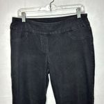 Ruby Rd . Skinny Jeans Womens 10 (31x28.5) Black Stretch Pull-On Faux Pockets Photo 1