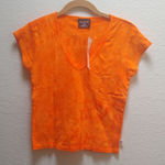 90's Vintage Polo Jeans Co Ralph Lauren V Neck Top Orange Size M Photo 0
