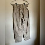 MOTHER the Yoyo Ruffle Greaser Ankle Pants Sz 28 Paper Bag Waist in Medium Khaki Tan Photo 8