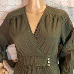 Oh Baby! by Motherhood Faux Wrap Peasant Blouse L Green Size undefined Photo 1