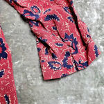 Madewell  Silk Lace-Up Assam Floral Dress Photo 8