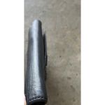 Coach Designer Black Gray Multi Pocket Flap Over Wallet Coin Zipper Pocket SZ 8” Photo 6