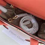 Michael Kors Carmen Medium Color-Block Saffiano Leather Belted Satchel Photo 8