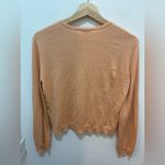 J.Jill Silk Multicolor Orange & Green Floral Cardigan Sweater S Silk Cotton Photo 4