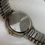 Milan Diamond quartz women watch 25mm round gold silver tone stretch 6” running Photo 6