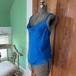 Heartloom NWT Janina Animal Print Silky Sexy Cowl Cami Top in Cobalt - Sz Small Photo 4