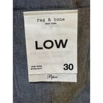 Rag and Bone Piper Low-Rise Straight - Shine Gray Size 30 Button Fly Photo 5