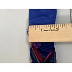 Vintage Statement Belt Womens Braided Waist Fabric Blue Red Colorful Tie 90s Photo 9