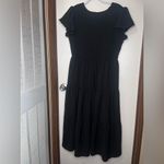 Blu Pepper  Black Tiered Midi Dress Photo 2