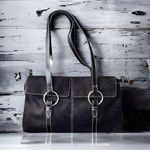 Estée Lauder faux suede handbag Photo 0