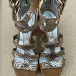 Guess  silver faux snakeskin wedges Photo 2