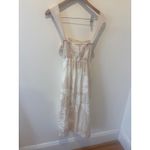 Pilcro Anthropologie  Square Neck Linen  Midi Dress Size Large Photo 5
