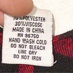 Jessica McClintock  Super Soft Black Plaid Poncho Caper One Size fits most Photo 3