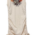 Urban Outfitters Women's Ruched Y2K Graphic Tank Top Mini Dress Medium Rock Photo 0