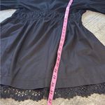 ZARA  Cotton Black Puff Sleeve Dress Photo 5