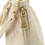 Aimee Kestenberg NWT  Biker Babe Convertible Satchel Shoulder Bag Gold Brushed Photo 4