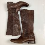 Frye  Brown Leather Melissa Scrunch Tall Boots  Photo 1