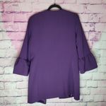 Anne Klein  BLACKBERRY CORDIAL OPEN FRONT WORK CAREER DRESS LONG LENGTH JACKET M Photo 1