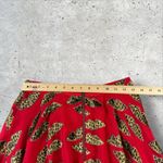 Alice + Olivia  X Donald Robertson Blaise‎ Silk Blend Leopard Lips Red Skirt Sz 2 Photo 6