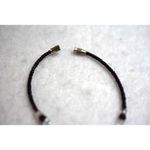 Vintage Beach Surfer Casual Unisex Black/Blue Beaded Barrel Clasp Bracelet Black Photo 1