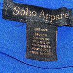 Soho Apparel  Blue spandex long sleeve shirt Photo 2