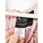 Mac Duggal 5444 Striped V Neck Striped Beaded Sequin Gown 16 NEW Photo 6