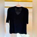 Merona Women’s short sleeve button up black sweater cardigan XXL Photo 2