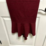 Emerald Sundae Burgundy Maxi Halter Dress‎ by  XL Photo 2