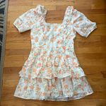 Adelyn Rae  White Floral Dress Size Large Photo 7