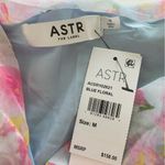 ASTR NWT  Levina Asymmetric Blue Floral Ruffle Dress Photo 5