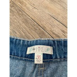 Love, Fire  Blue Embroidery Cut-Off Short Size 30 Photo 2