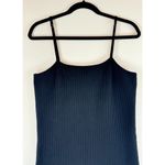 House of Harlow  1960 Womens Dress Black Mini Tank Bodycon Fitted Ribbed Large Photo 4