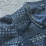 Apt. 9  Women's Charcoal Tweed Shimmer Blazer with Fringe Photo 4