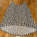 Cozy Couture Leopard Cheetah Print High Low Tank Top Shirt Women’s Medium Black Photo 10