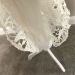 Lulus Elegant Briarwood White Lace Ruffled Midi Dress Size M Photo 13