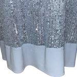 Frank Lyman Blue Silver Sequin Knit Dress Size 8 NWT Style 228242 Photo 3