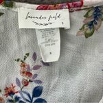 Lavender Field Boho Floral/Paisley Tie Front Wide Bell Sleeve Top, Sz S Photo 13