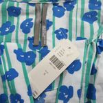 Anthropologie NWT Somerset Maxi in Blue Green Stripe Floral Cotton Tier Dress S Photo 3