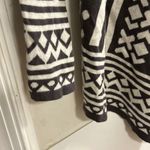 TOPIN Womens Geometric Aztec Print Waterfall Cardigan Sweater Black White M Size M Photo 7