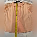 Blair‎ Woolverton Vintage 2 piece skirt and shirt Pastel Cotton Size 12 Orange Photo 7