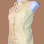 Riders By Lee Lee riders pretty sunny yellow and white gingham checked sleeveless top. Nee Photo 3