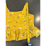 LA Hearts L.A. Hearts Yellow Daisy Print Top Size Medium Photo 2