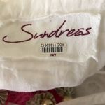 SUNDRESS MARGHERITA White Eyelet Tassels Mini Dress M Size M Photo 13