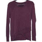 Athleta  Purple Long Sleeve Criss Cross Front Top Photo 0