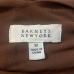 barney's new york brown long sleeve cocktail dress size M Photo 5