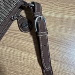 The Sak Brown Woven Crochet With Teal Interior Shoulder Bag Purse Small Bag Photo 4