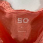 SO NEW  women’s bright pink ruffle sleeve tie stretch cropped top summer large‎ Photo 3