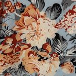 Floral Long Sleeve Women's Top Blue Photo 6